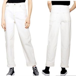 White/ cream high waisted balloon pants size 28